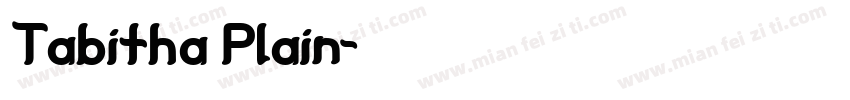 Tabitha Plain字体转换